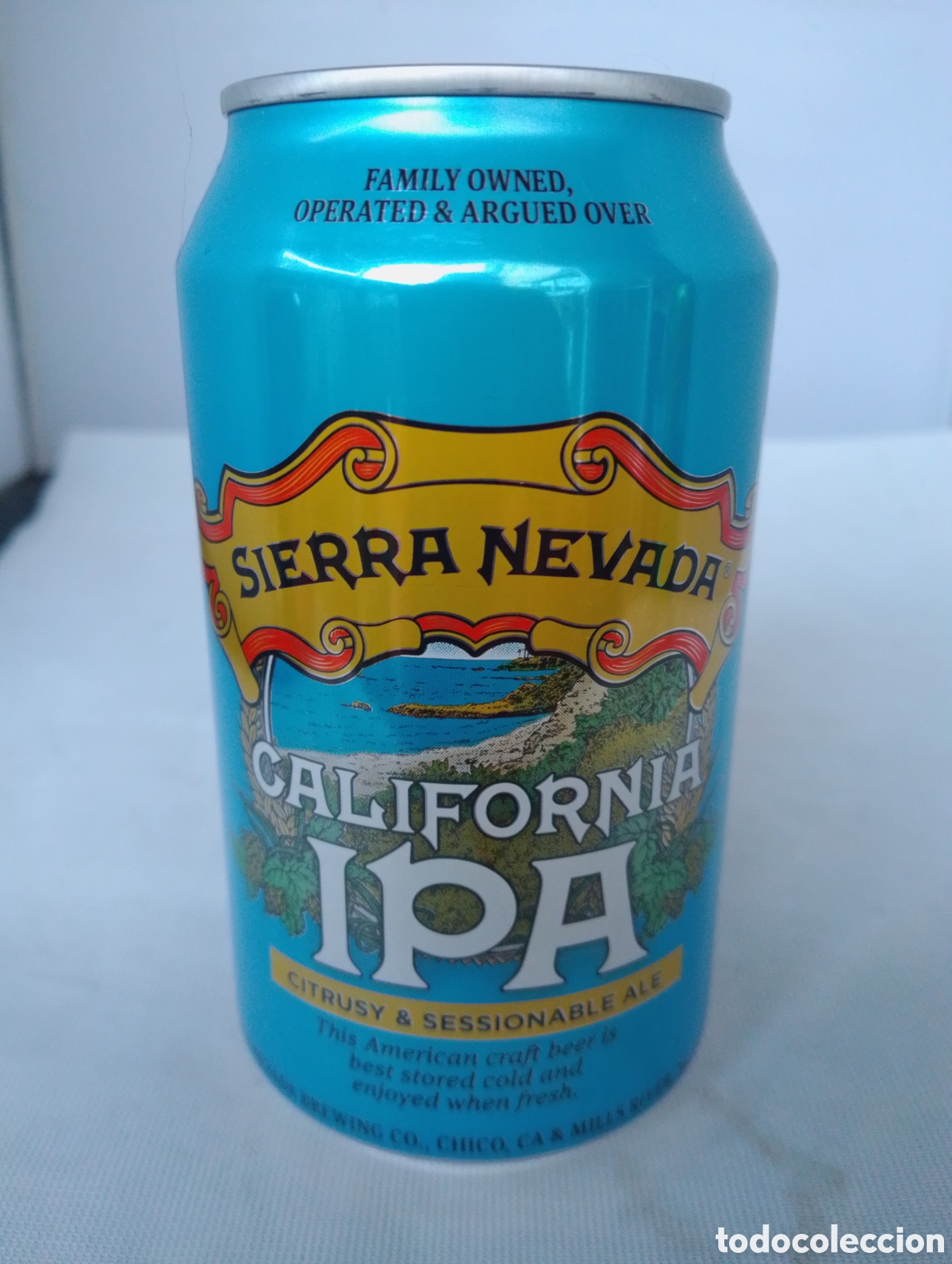 Coleccionismo de cervezas: Cerveza lata llena California IPA