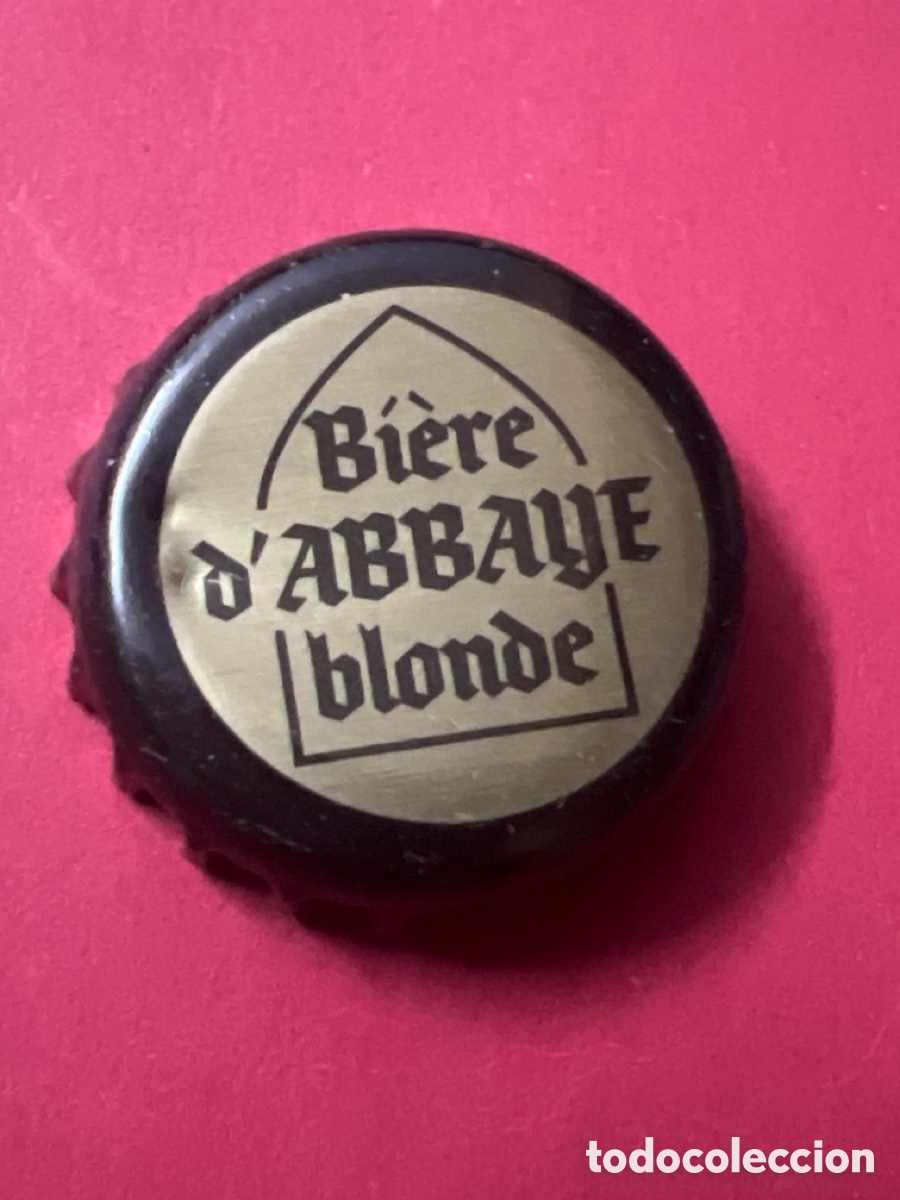 Coleccionismo de cervezas: T4/X128/D6. CHAPA CERVEZA - Bi&egrave;re D'abbaye blonde - B&Eacute;LGICA