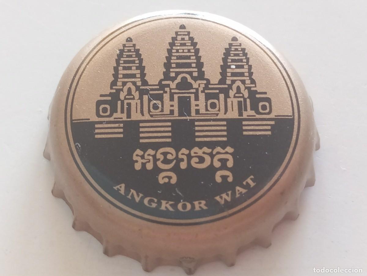 Coleccionismo de cervezas: Chapa tap&oacute;n corona de la cerveza camboyana ANGKOR WAT
