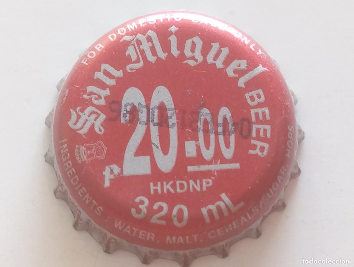 Coleccionismo de cervezas: Chapa tap&oacute;n corona de la cerveza filipina SAN MIGUEL BEER - P 20.00