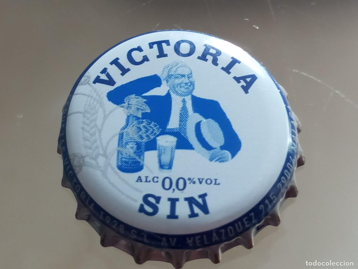 Coleccionismo de cervezas: Chapa tap&oacute;n corona de la cerveza espa&ntilde;ola VICTORIA 0,0% SIN