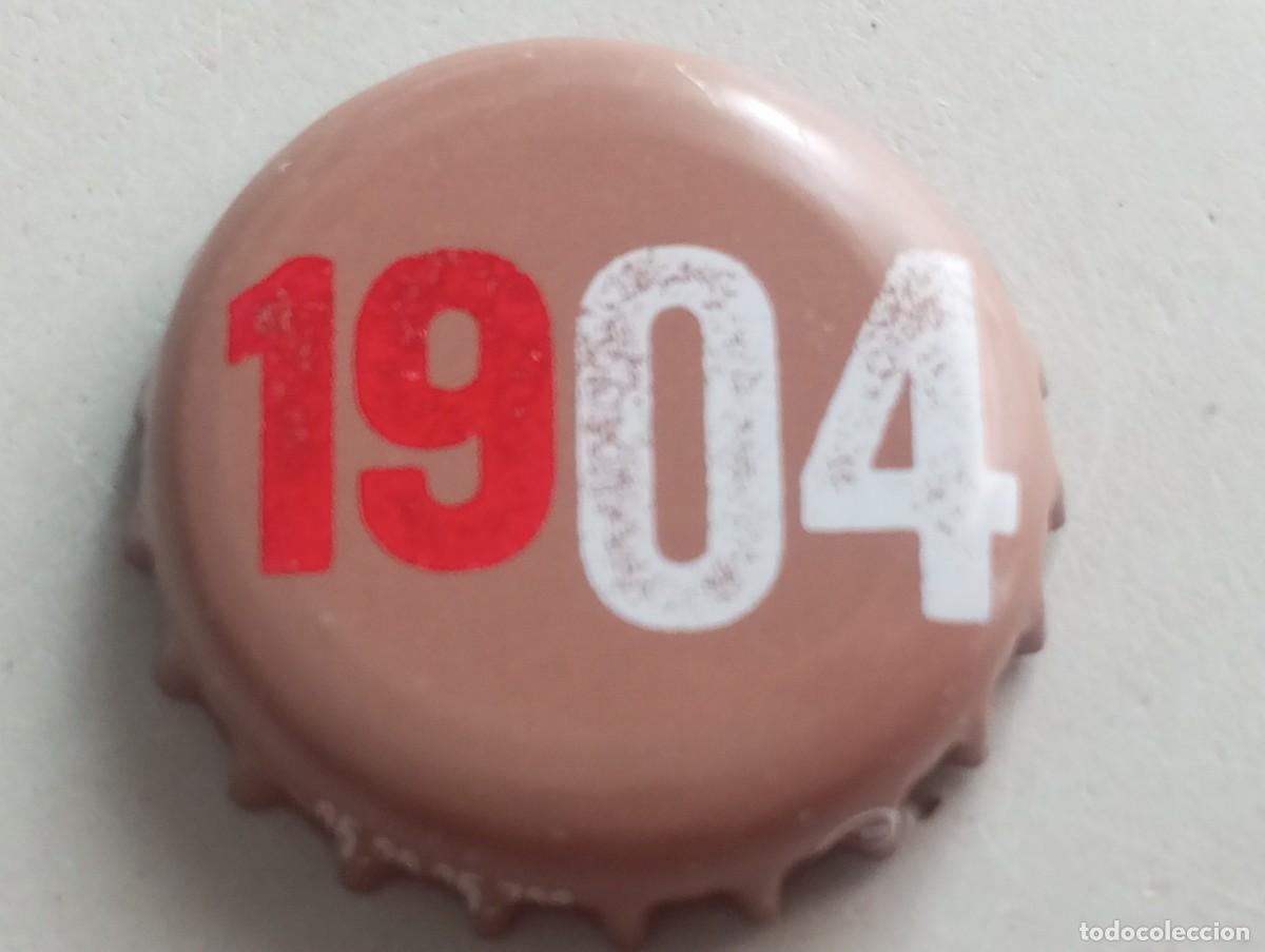 Coleccionismo de cervezas: Chapa tap&oacute;n corona de la cerveza espa&ntilde;ola CRUZCAMPO 1904
