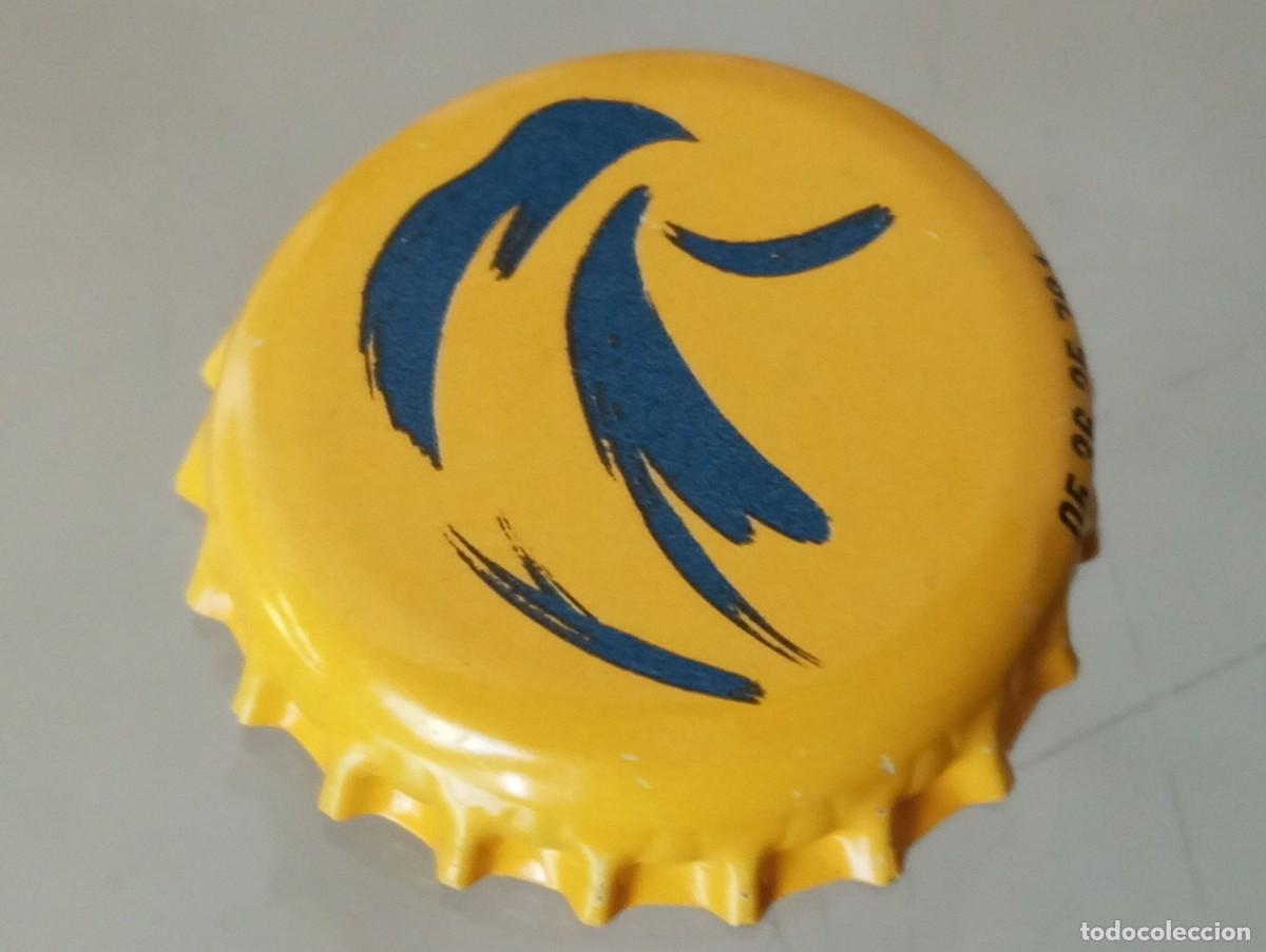 Coleccionismo de cervezas: Chapa tap&oacute;n corona de la cerveza espa&ntilde;ola EL AGUILA LIM&Oacute;N