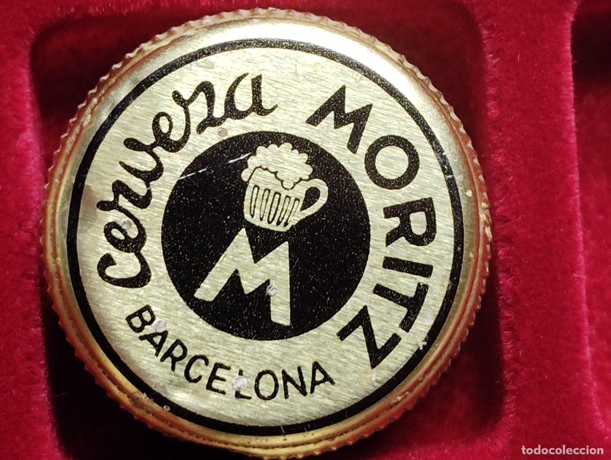 Coleccionismo de cervezas: TAPON ROSCA METALICO CERVEZA MORITZ. USADO
