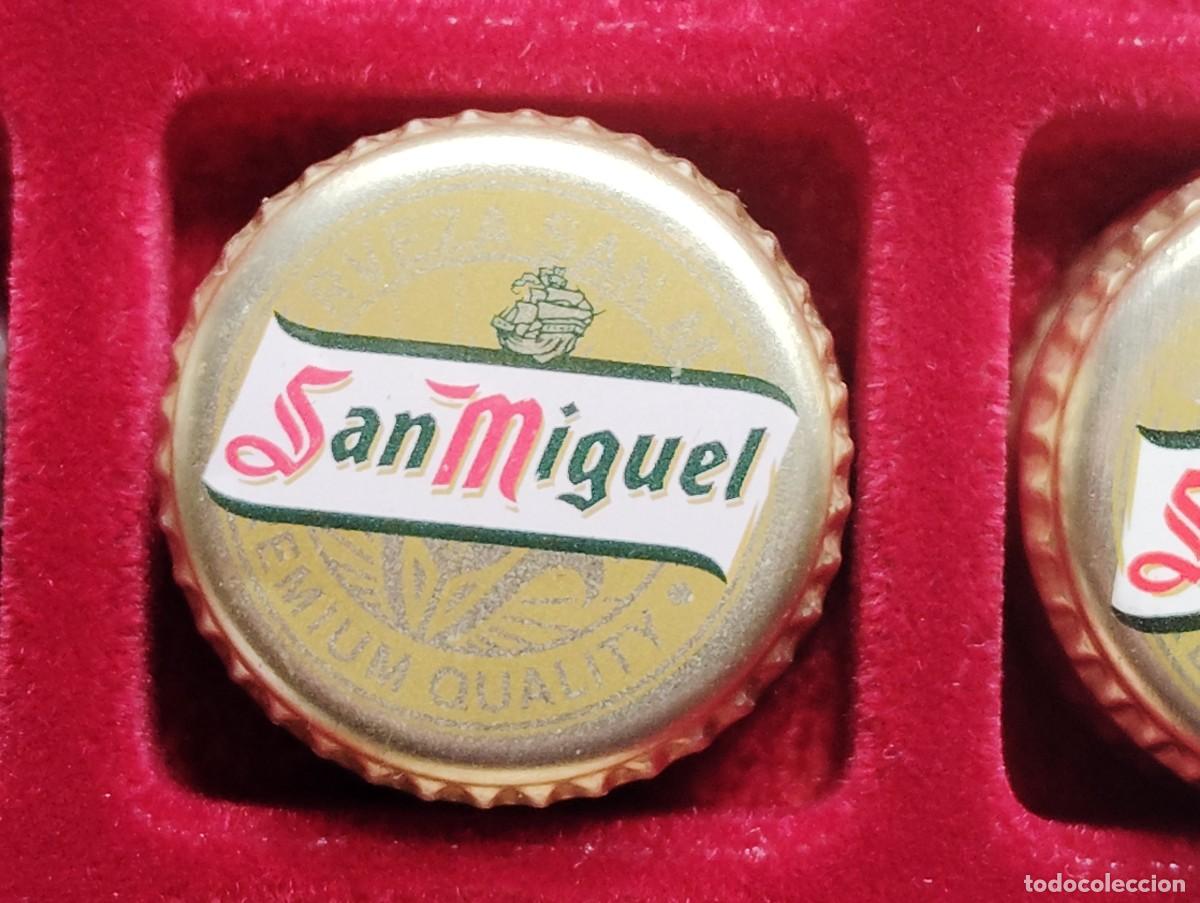 Coleccionismo de cervezas: TAPON ROSCA METALICO CERVEZA SAN MIGUEL. USADO