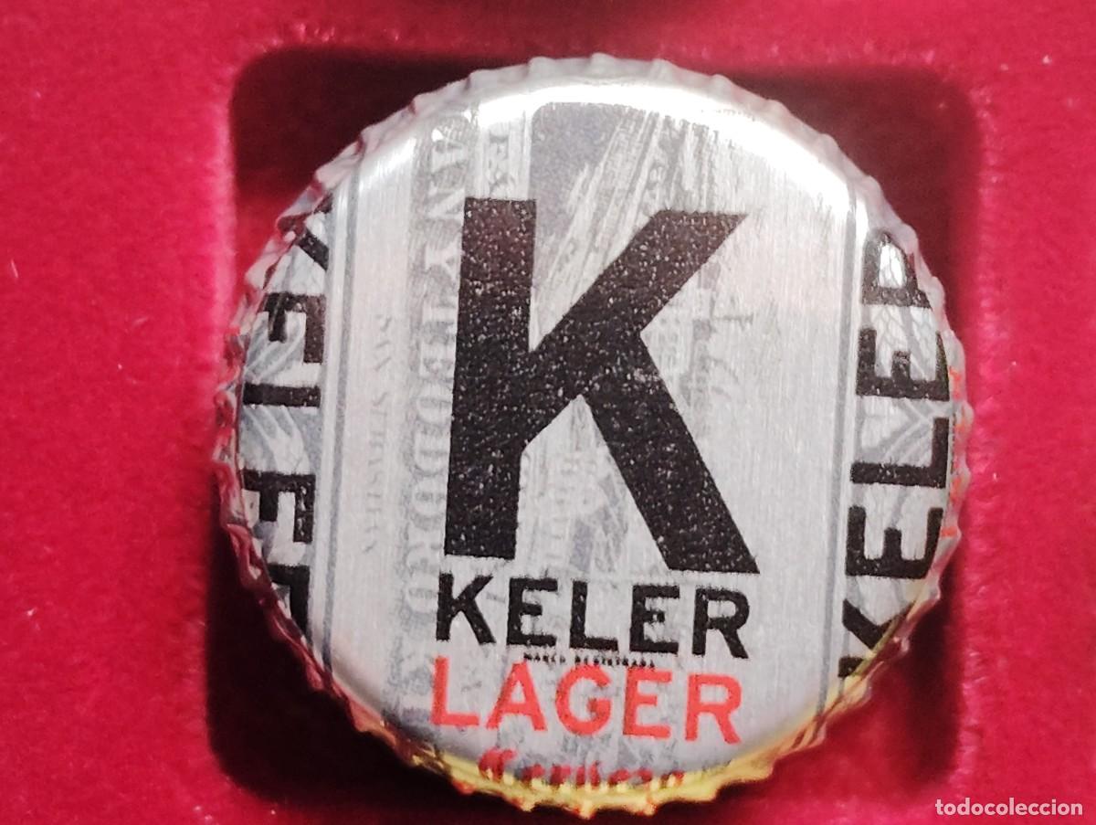 Coleccionismo de cervezas: TAPON ROSCA METALICO CERVEZA KELER. USADO