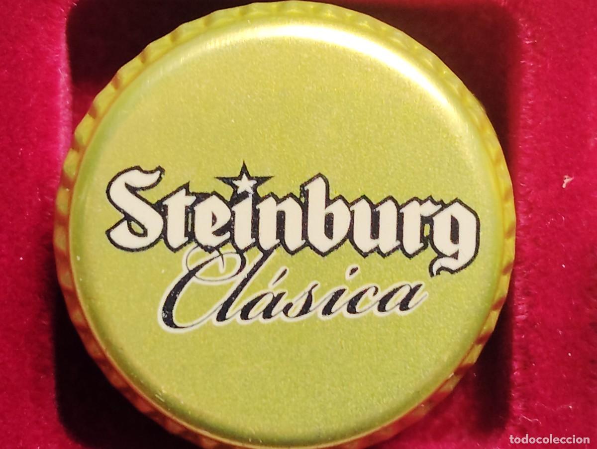 Coleccionismo de cervezas: TAPON ROSCA METALICO CERVEZA STEINBURG. USADO