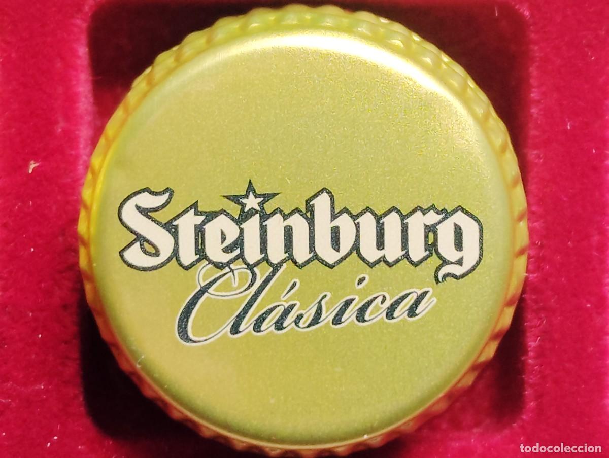 Coleccionismo de cervezas: TAPON ROSCA METALICO CERVEZA STEINBURG. USADO