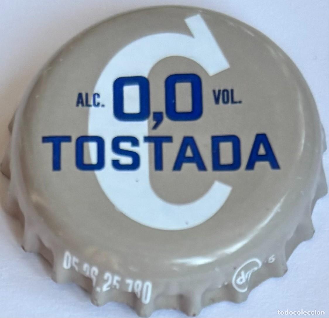 Coleccionismo de cervezas: Chapa de cerveza Cruzcampo 0,0 tostada