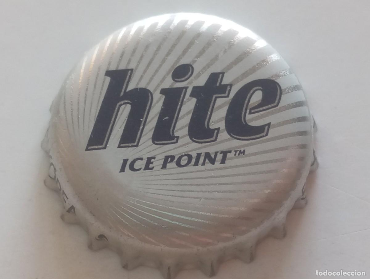 Coleccionismo de cervezas: Chapa tap&oacute;n corona de la cerveza surcoreana HITE ICE POINT