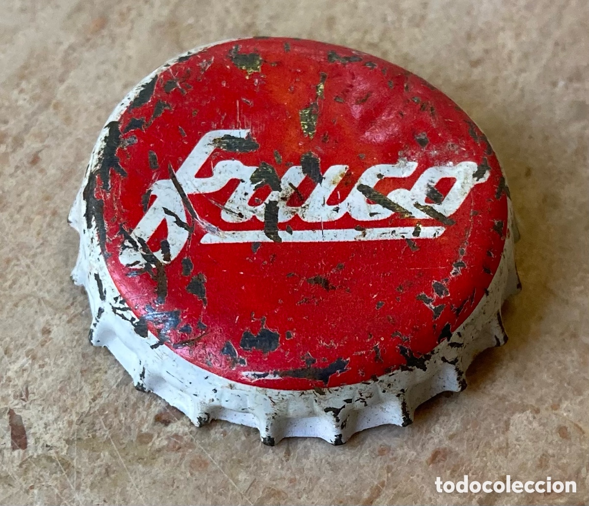 Coleccionismo de cervezas: CHAPA BOTTLE CAP CAPSULE TAPPI REFRESCO TAP&Oacute;N CORONA FRUCO.FAB.CHAPA:CCC--LOTE N. 3960---CARMANJO