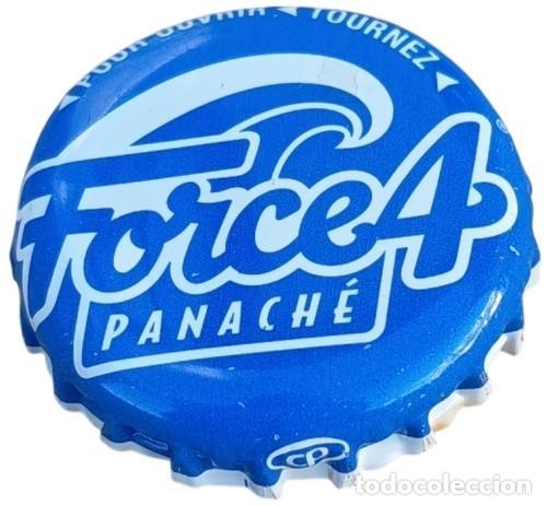 Coleccionismo de cervezas: Francia Capsule bi&egrave;re Beer Crown Cap Force 4 Panach&eacute; bleue tap&oacute;n corona