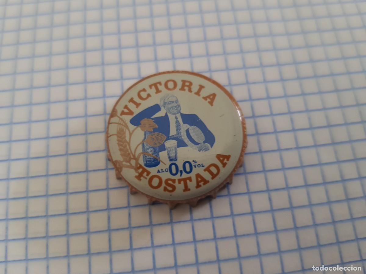 Coleccionismo de cervezas: Chapa corona cerveza Victoria M&aacute;laga 0,0 tostada (sin alcohol)