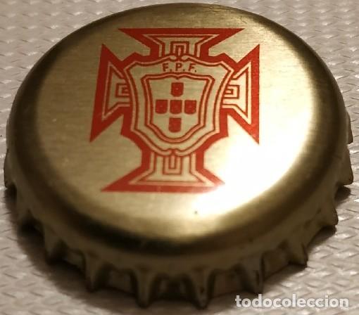 Coleccionismo de cervezas: Portugal Capsule bi&egrave;re Beer Crown Cap Sagres Sele&ccedil;&atilde;o Logo Federa&ccedil;&atilde;o Portuguesa de Futebol