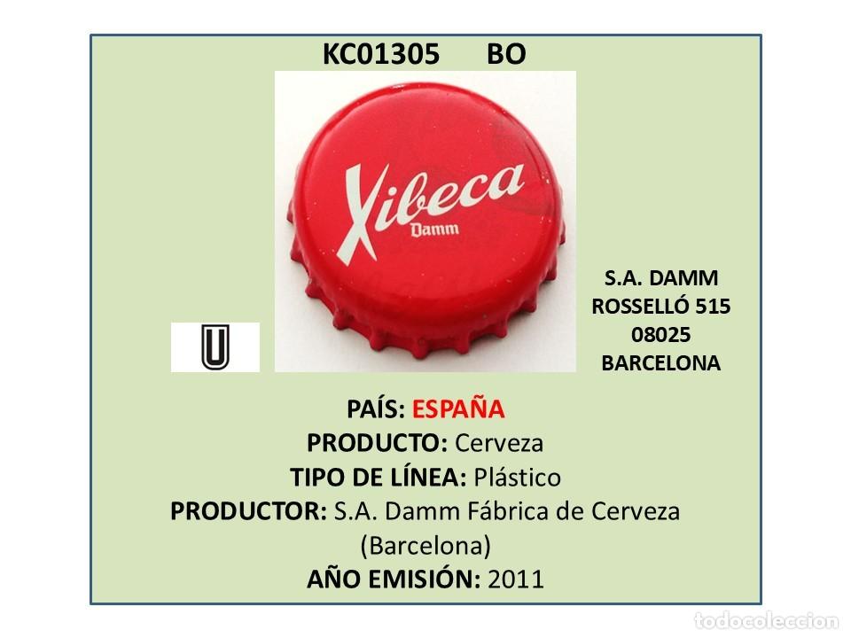 Coleccionismo de cervezas: TAPON CORONA CAPSULA CHAPA CERVEZA XIBECA DAMM (ESPA&Ntilde;A)