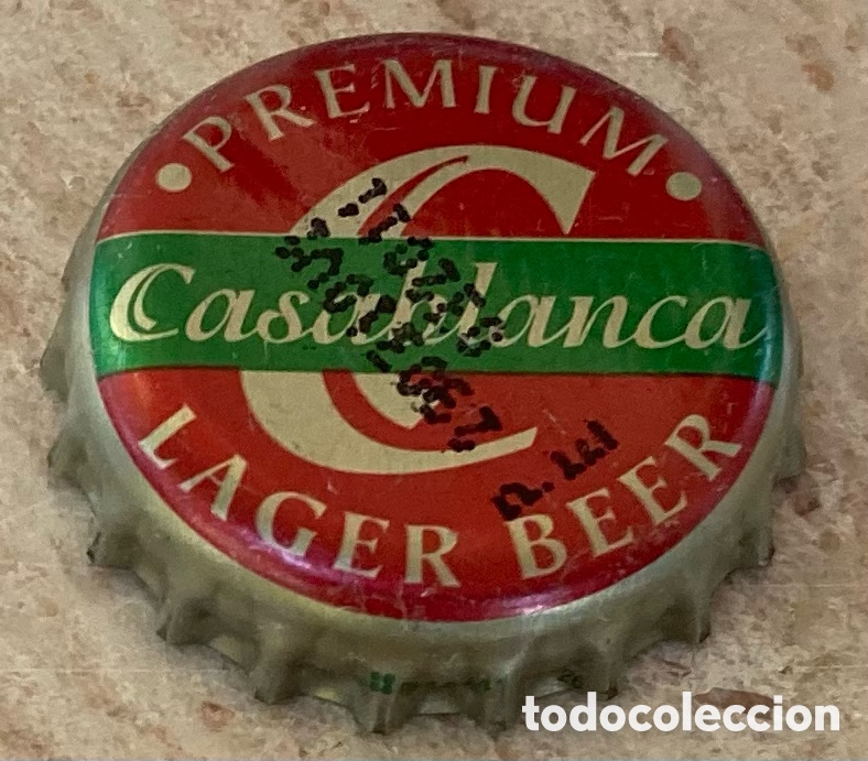 Coleccionismo de cervezas: TAP&Oacute;N CORONA CHAPA BOTTLE CAP BIERE CERVEZA BEER CASABLANCA. MARRUECOS. --LOTE N. 4036---CARMANJO