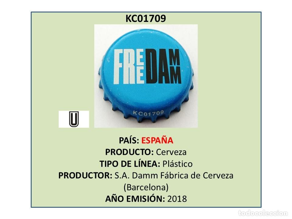 Coleccionismo de cervezas: TAPON CORONA CAPSULA CHAPA CERVEZA FREE DAMM (ESPA&Ntilde;A)