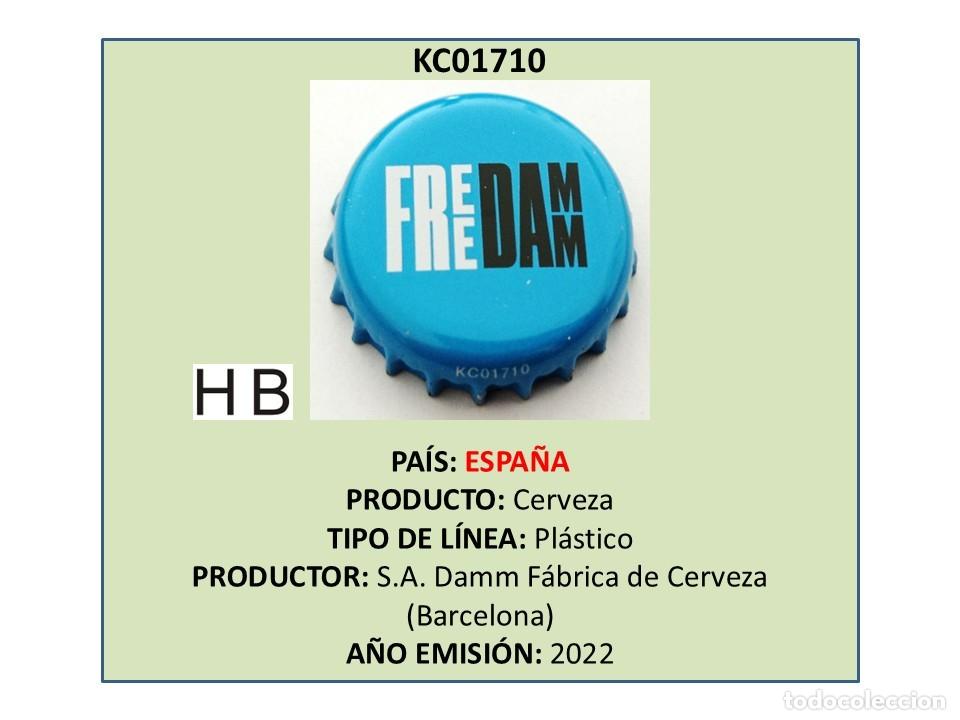 Coleccionismo de cervezas: TAPON CORONA CAPSULA CHAPA CERVEZA FREE DAMM (ESPA&Ntilde;A)