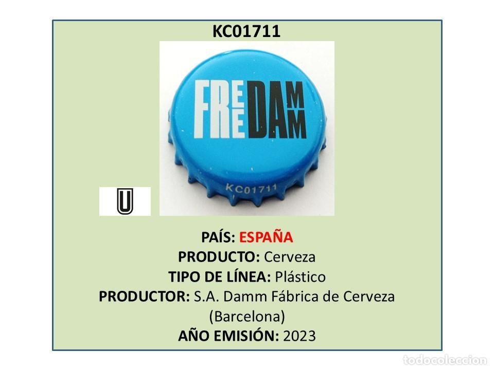 Coleccionismo de cervezas: TAPON CORONA CAPSULA CHAPA CERVEZA FREE DAMM (ESPA&Ntilde;A)
