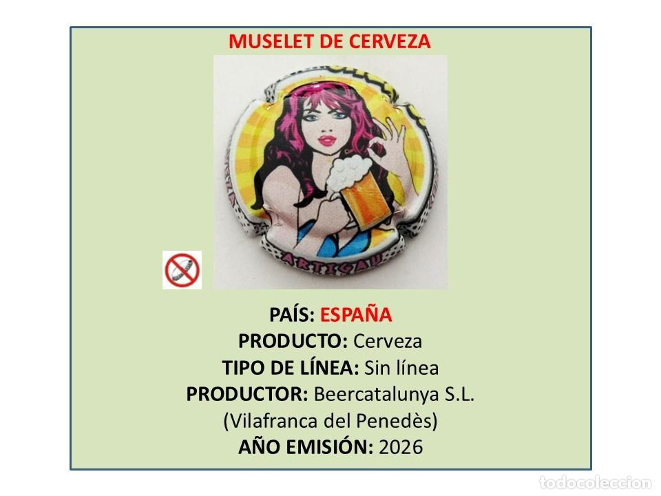 Coleccionismo de cervezas: TAPON CORONA CAPSULA CHAPA CERVEZA &rdquo;MUSELET&rdquo; DE ARTIGAU (ESPA&Ntilde;A)