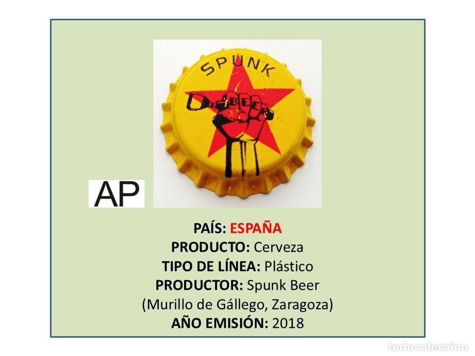 Coleccionismo de cervezas: TAPON CORONA CAPSULA CHAPA CERVEZA SPUNK BEER (ESPA&Ntilde;A)