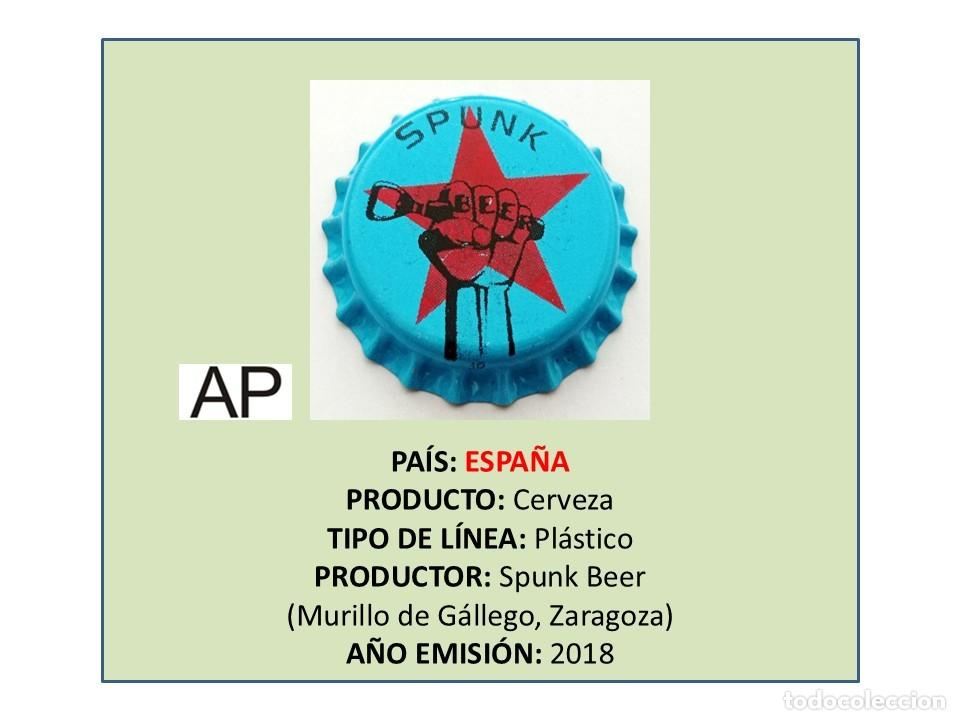 Coleccionismo de cervezas: TAPON CORONA CAPSULA CHAPA CERVEZA SPUNK BEER (ESPA&Ntilde;A)