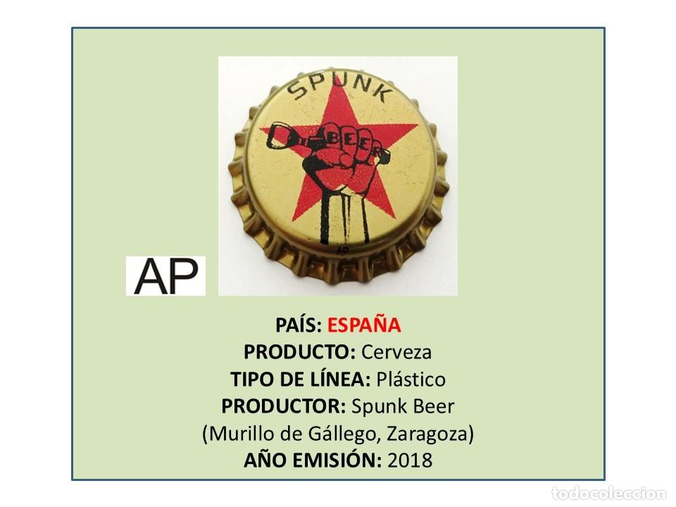 Coleccionismo de cervezas: TAPON CORONA CAPSULA CHAPA CERVEZA SPUNK BEER (ESPA&Ntilde;A)