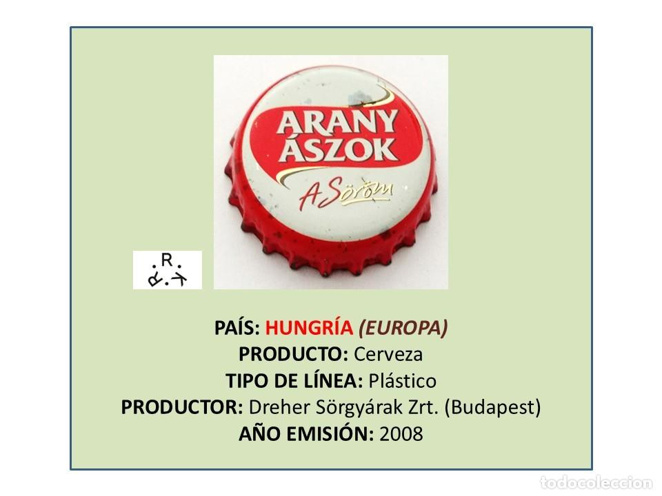 Coleccionismo de cervezas: TAPON CORONA CAPSULA CHAPA CERVEZA ARANY &Aacute;SZOK (HUNGR&Iacute;A)