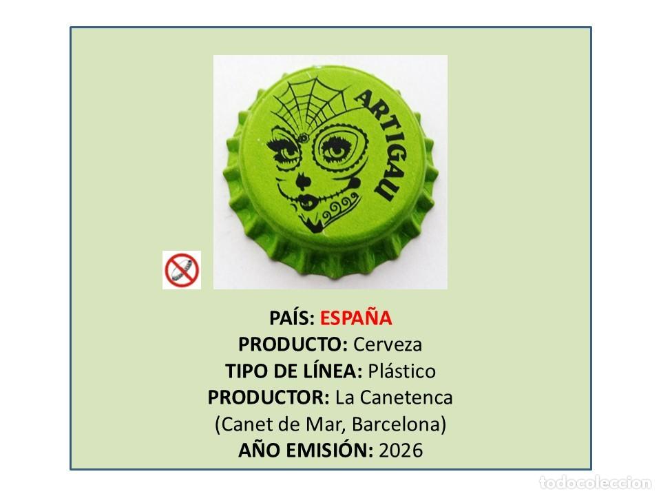 Coleccionismo de cervezas: TAPON CORONA CAPSULA CHAPA CERVEZA ARTIGAU (ESPA&Ntilde;A)