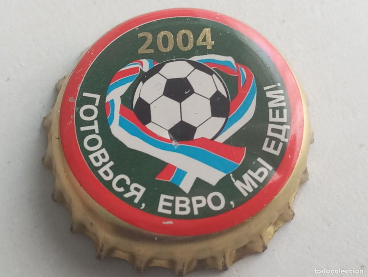 Coleccionismo de cervezas: Chapa tap&oacute;n corona de cerveza rusa 2004 - PREP&Aacute;RATE, EUROPA, QUE ALL&Aacute; VAMOS (Pivovarnia Mosc&uacute;-Efes)