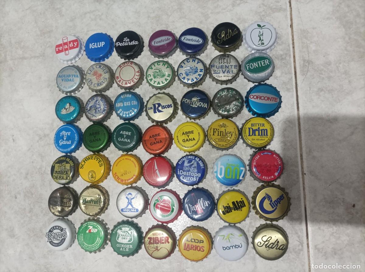Coleccionismo de cervezas: Lote chapas tapon corona diferentes descatalogadas