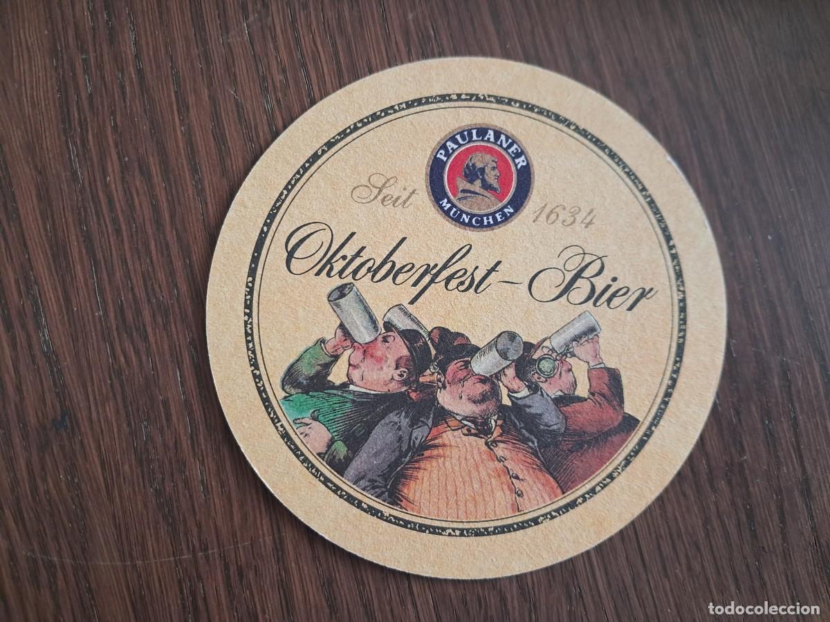 Coleccionismo de cervezas: posavasos de cerveza, Paulaner, Oktoberfest.