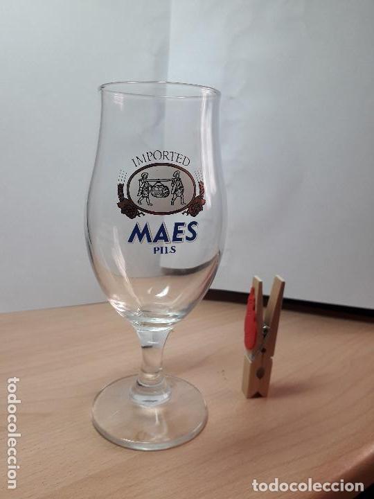Coleccionismo de cervezas: copa MAES para frankiecaponne