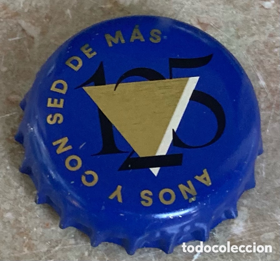 Coleccionismo de cervezas: TAP&Oacute;N CORONA BIRRA BOTTLE CAP CHAPA KRONKORKEN CERVEZA BEER AMBAR 125 (18).--LOTE N. 4115--CARMANJO