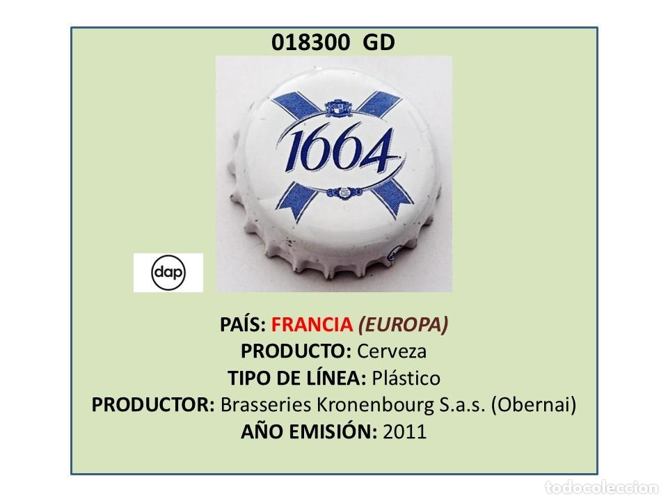 Coleccionismo de cervezas: TAPON CORONA CAPSULA CHAPA CERVEZA KRONENBOURG 1664 (FRANCIA)