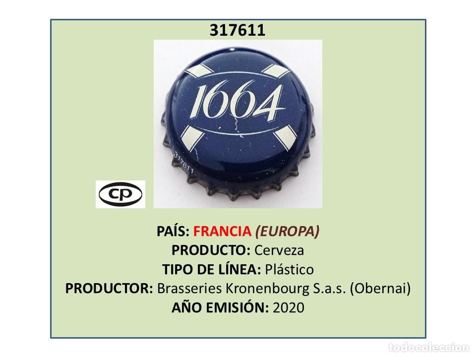 Coleccionismo de cervezas: TAPON CORONA CAPSULA CHAPA CERVEZA KRONENBOURG 1664 (FRANCIA)
