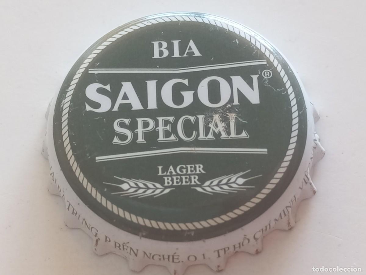 Coleccionismo de cervezas: Chapa tap&oacute;n corona de la cerveza vietnamita BIA SAIGON SPECIAL LAGER BEER