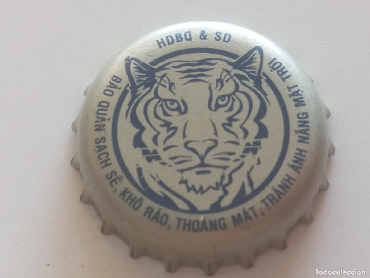 Coleccionismo de cervezas: Chapa tap&oacute;n corona de la cerveza vietnamita HDBQ & SD BIERE LARUE