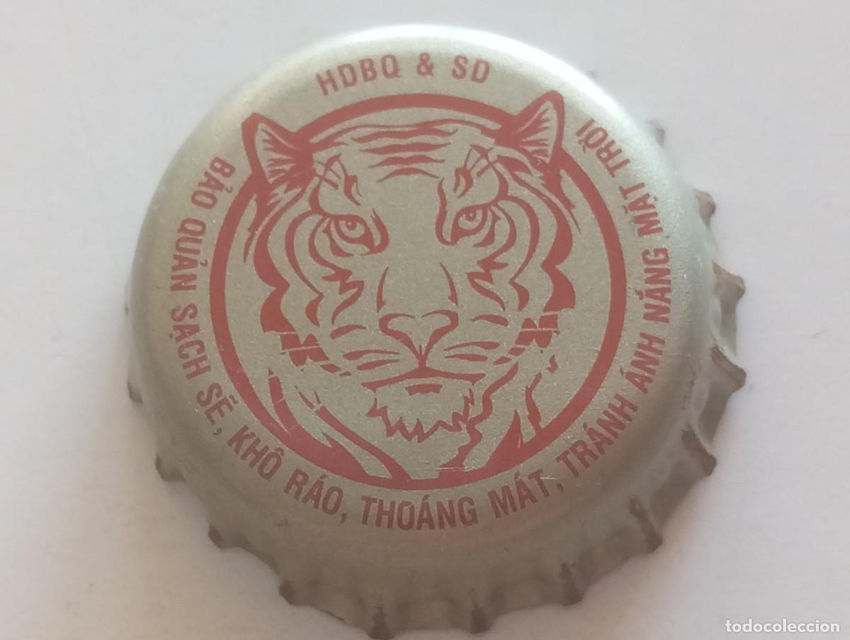 Coleccionismo de cervezas: Chapa tap&oacute;n corona de la cerveza vietnamita HDBQ & SD BIERE LARUE