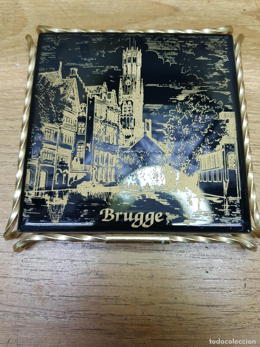 Coleccionismo de cervezas: ANTIGUO POSA VASO BRUGGE-ITALIA