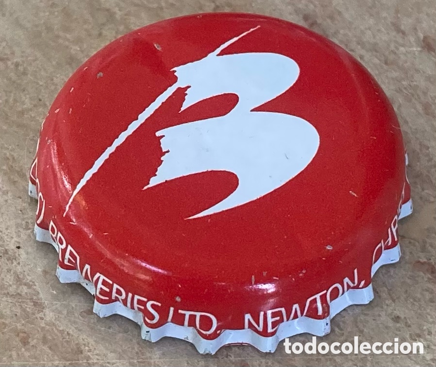 Coleccionismo de cervezas: TAP&Oacute;N CORONA BOTTLE CAP CHAPA CERVEZA BEER BANKS (2).BARBADOS/GUYANA/SURINAME--LOTE N. 1377-CARMANJO