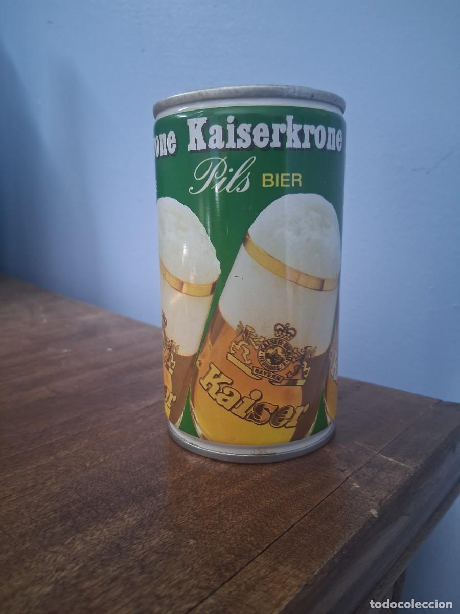 Coleccionismo de cervezas: Lata cerveza kaiserkrone pils alemania Germany Kaiser Bavaria