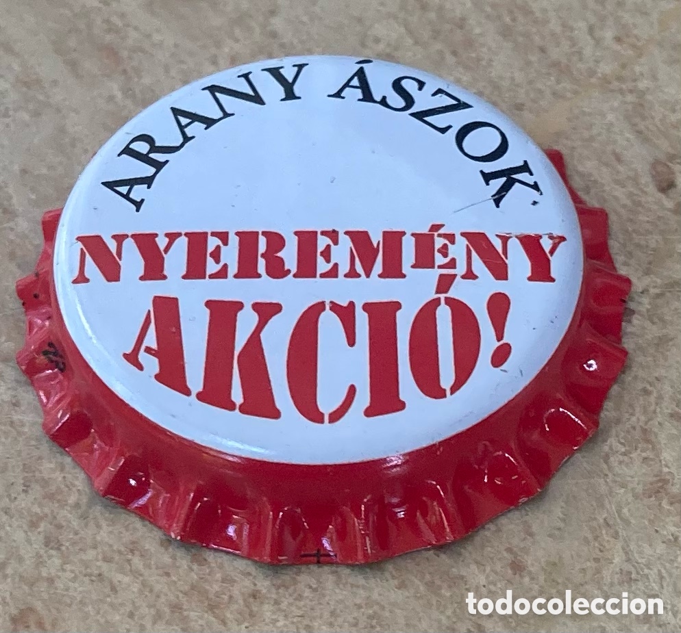 Coleccionismo de cervezas: TAP&Oacute;N CORONA BOTTLE CAP CHAPA CAPSULE BIERE CERVEZA BEER ARANY &Aacute;SZOK.HUNGRIA--LOTE N. 4076-CARMANJO
