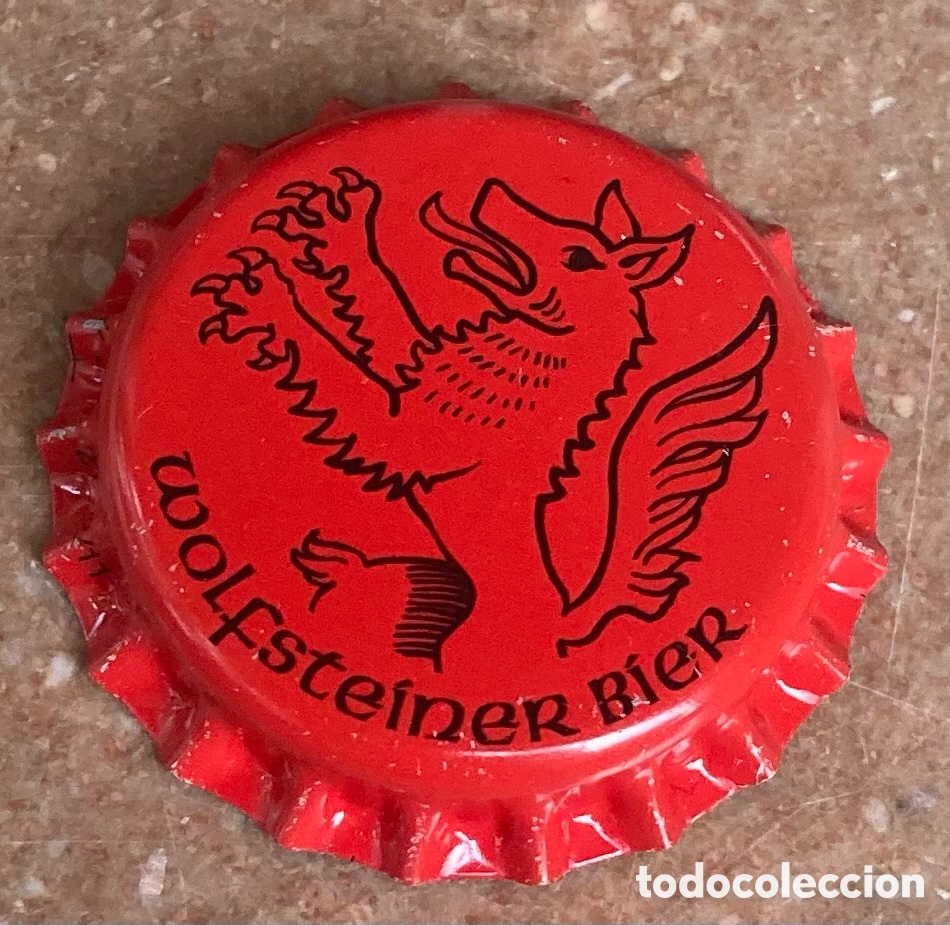 Coleccionismo de cervezas: TAP&Oacute;N CORONA BOTTLE CAP CHAPA BIERE CERVEZA BEER BIER WOLFSTEINER.ALEMANIA.---LOTE N.3922-CARMANJO