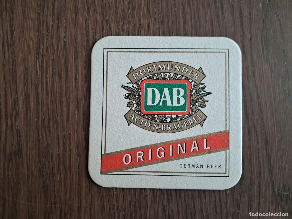 Coleccionismo de cervezas: posavasos de cerveza, DAB, original, cerveza alemana.