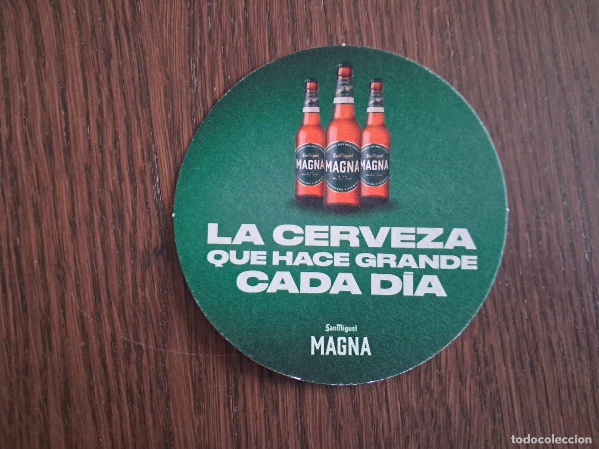 Coleccionismo de cervezas: posavasos de cerveza, San Miguel Magna, puedes ganar grandes premios.