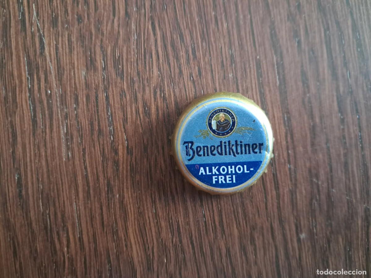 Coleccionismo de cervezas: chapa tap&oacute;n corona de cerveza, Benediktiner sin alcohol.