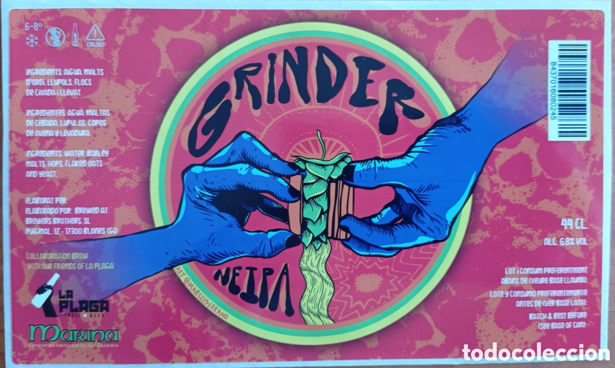 Coleccionismo de cervezas: ETIQUETA CERVEZA ARTESANA