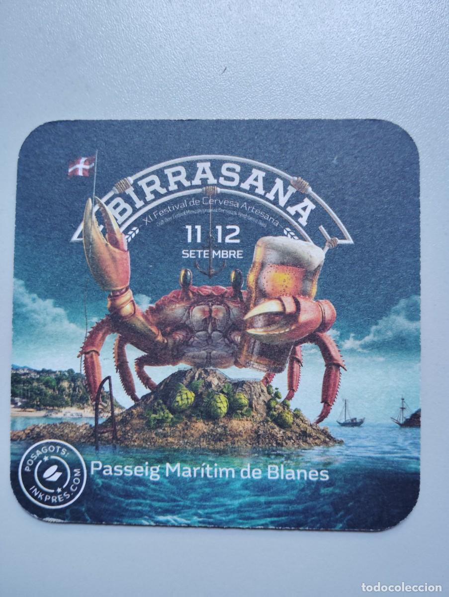 Sammeln von Brauereiartikeln: POSAVASOS CERVEZA ESPA&Ntilde;A BIRRASANA. USADO