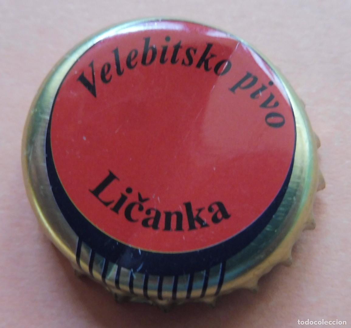 Coleccionismo de cervezas: TAP&Oacute;N CORONA - CHAPA CERVEZA, BEER, BOTTLE CAP - VELEBITSKO PIVO - LICANKA - CROACIA